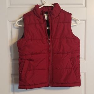 Crazy 8 puffy maroon vest